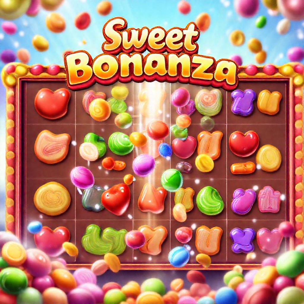 Sweet Bonanza tumble mechanic animation showing symbols falling and new combos forming